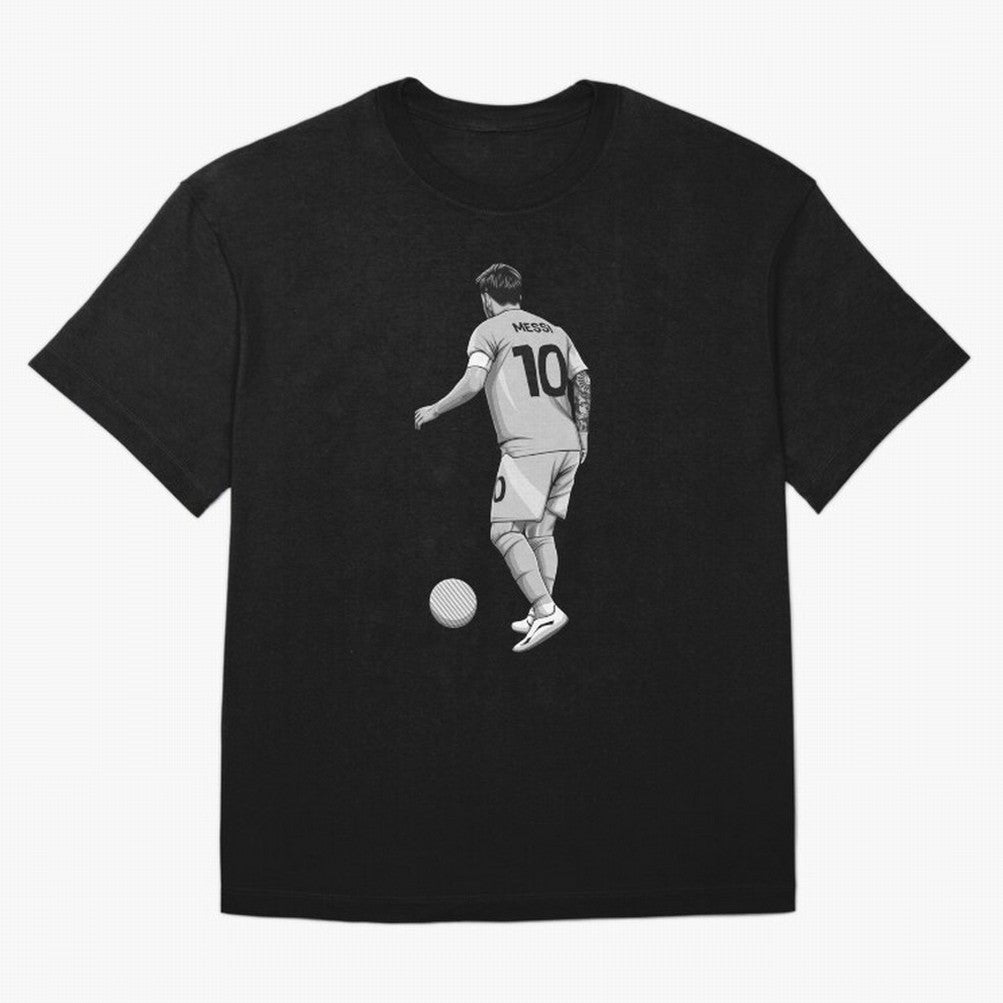 Lionel Messi Black and White Version Classic T-Shirt Unlock Match Day Hype around FIFA World Cup 2026 USA Canada Mexico, Mbappe, Argentina, France and Brazil, Match Day Excitement, Supporter Culture, Golden Goals and Global Football Passion;