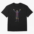 Leo Messi Celebration Sticker Oversized T-Shirt Follow the Final Road of Global Football Passion for FIFA World Cup 2026 Group Stage, Connected to CR7 and Messi, England, Football History, Final Match Energy, Crowd Noise and Once in a Lifetime