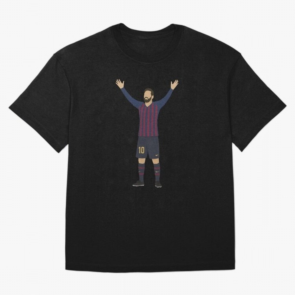 Leo Messi Celebration Sticker Oversized T-Shirt Follow the Final Road of Global Football Passion for FIFA World Cup 2026 Group Stage, Connected to CR7 and Messi, England, Football History, Final Match Energy, Crowd Noise and Once in a Lifetime