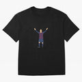 Leo Messi Celebration Sticker Classic T-Shirt Cheer for FIFA World Cup 2026 Group Stage Highlighting Messi, CR7 and Mbappe, Argentina Energy, Supporter Pride, Iconic Celebrations, Legendary Names and Global Match Day Energy; Made for Collectors Who