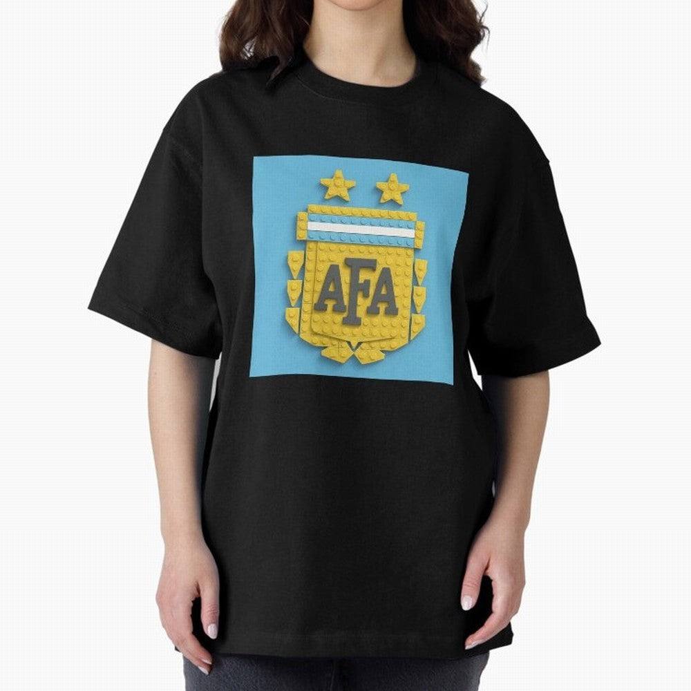 Argentina Blocks Oversized T-Shirt Support the Legends of FIFA World Cup 2026 USA Canada Mexico Highlighting Haaland and Mbappe, England and Germany Energy, Football History, Final Match Energy, Crowd Noise and Once in a Lifetime Moments; Built for