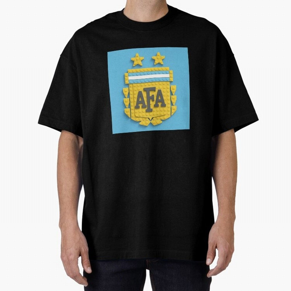 Argentina Blocks Oversized T-Shirt Support the Legends of FIFA World Cup 2026 USA Canada Mexico Highlighting Haaland and Mbappe, England and Germany Energy, Football History, Final Match Energy, Crowd Noise and Once in a Lifetime Moments; Built for