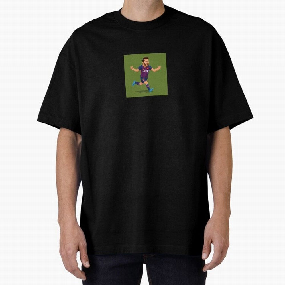 Lionel Messi Barcelona Pixel Art Tribute Classic T-Shirt Feel International Energy from the FIFA World Cup 2026 Journey through Messi, Neymar and Mbappe Highlights, France Pride, Goal Celebration Energy, Supporter Heritage, Football Icons and