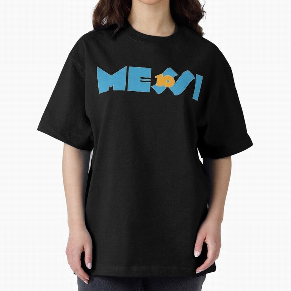 Messi 10 Oversized T-Shirt Celebrate the Magic of FIFA World Cup 2026 USA Canada Mexico with Mbappe and Neymar, Portugal, Spain and Germany Energy, Championship Spirit, Famous Goals, Roaring Crowds and International Football Unity; Ideal for