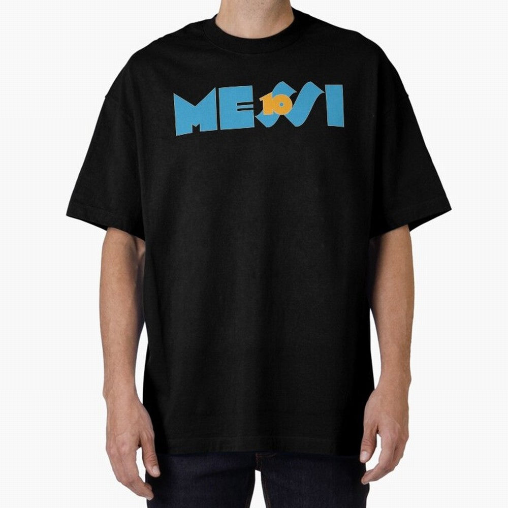 Messi 10 Oversized T-Shirt Celebrate the Magic of FIFA World Cup 2026 USA Canada Mexico with Mbappe and Neymar, Portugal, Spain and Germany Energy, Championship Spirit, Famous Goals, Roaring Crowds and International Football Unity; Ideal for
