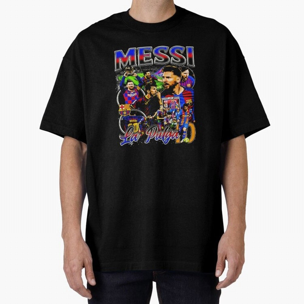 Lionel Messi La Pulga Oversized T-Shirt Celebrate National Team Dreams in Global Football Passion for FIFA World Cup 2026 Group Stage, Centered on Messi, Neymar and Mbappe, England and Germany, Tournament Hype, Historic Matchups, Family Viewing