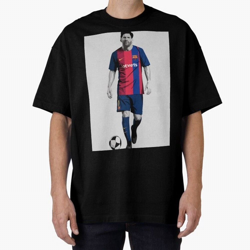 Lionel Messi Barcelona Illustration ¨C Iconic Football Artwork Classic T-Shirt Celebrate Global Passion for FIFA World Cup 2026 Spirit, Filled with Brazil, Neymar, Stadium Memories, Football Loyalty, International Chants and Championship Tradition;