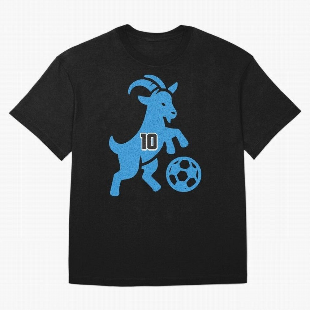 GOAT 10 Football Oversized T-Shirt Keep Football History Alive during FIFA World Cup 2026 USA Canada Mexico Spirit, Made for Spain, Mbappe, Sports Nostalgia, International Competition, Famous Players and Unforgettable Victories; Ideal for