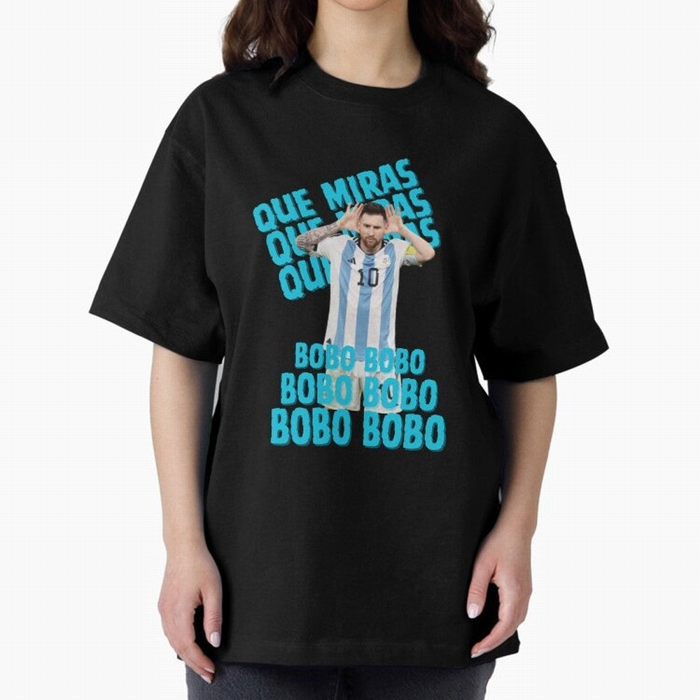 LEONEL MESSI Oversized T-Shirt Show Your Stadium Side during Global Football Passion for FIFA World Cup 2026 USA Canada Mexico, Driven by Messi, Neymar and Mbappe, Argentina, France and Brazil, Goal Celebration Energy, Supporter Heritage, Football