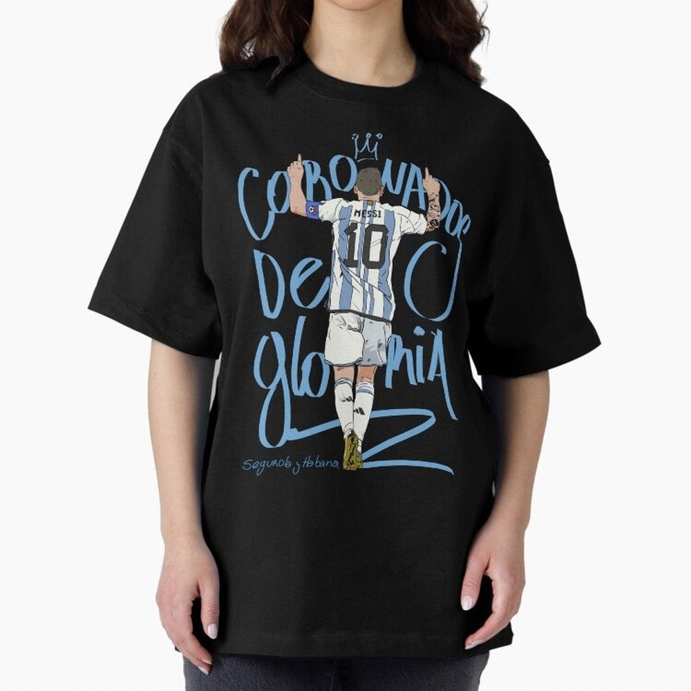 Messi, crowned with glory Active T-Shirt Enjoy Global Football Passion for FIFA World Cup 2026 USA Canada Mexico, Celebrating Haaland and Mbappe, Portugal, Stadium Chants, National Pride, Trophy Dreams and Unforgettable Football Memories; Made for