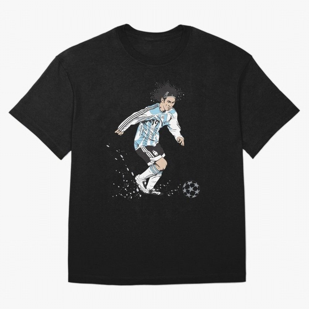 Lionel Messi runner Oversized T-Shirt Represent the Passion of FIFA World Cup 2026 for Fans of Neymar and Portugal, Bringing Game Day Rituals, Football Legends, Country Pride and the Road to the Final; Made for Collectors Who Enjoy Iconic Players,