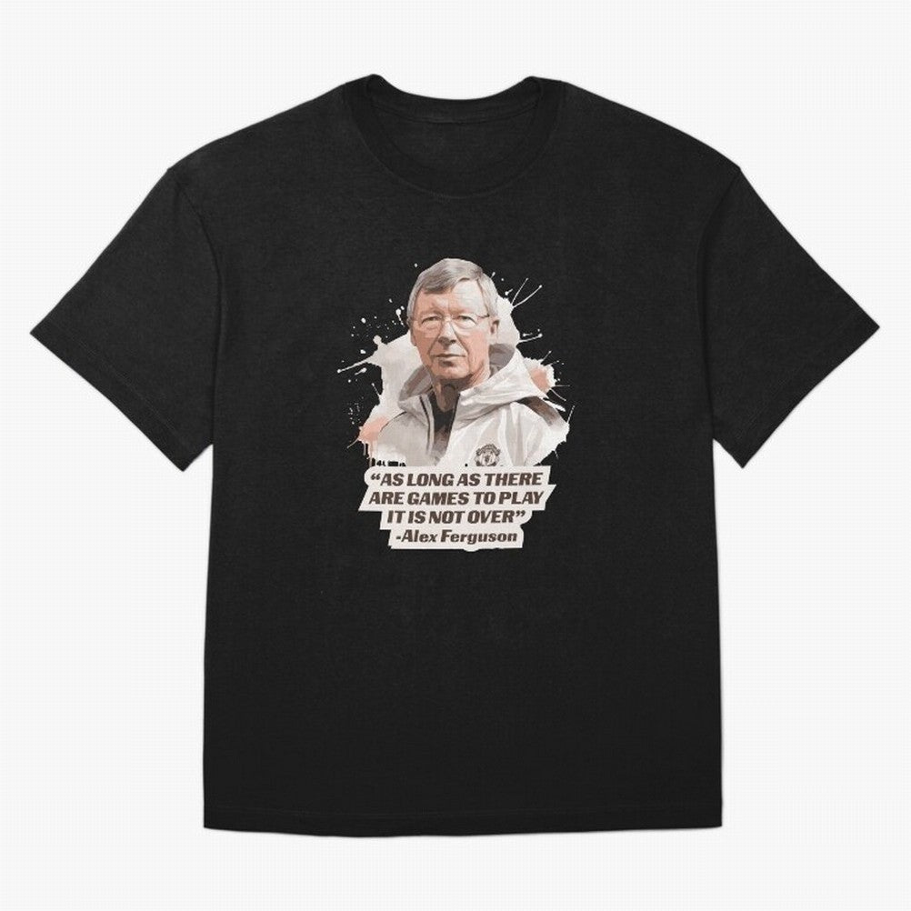 Sir Alex Ferguson - It Is Not Over Yet Essential T-Shirt Honor the FIFA World Cup 2026 Journey through Messi Highlights, Brazil Pride, Football History, Final Match Energy, Crowd Noise and Once in a Lifetime Moments; Built for Supporters Chasing