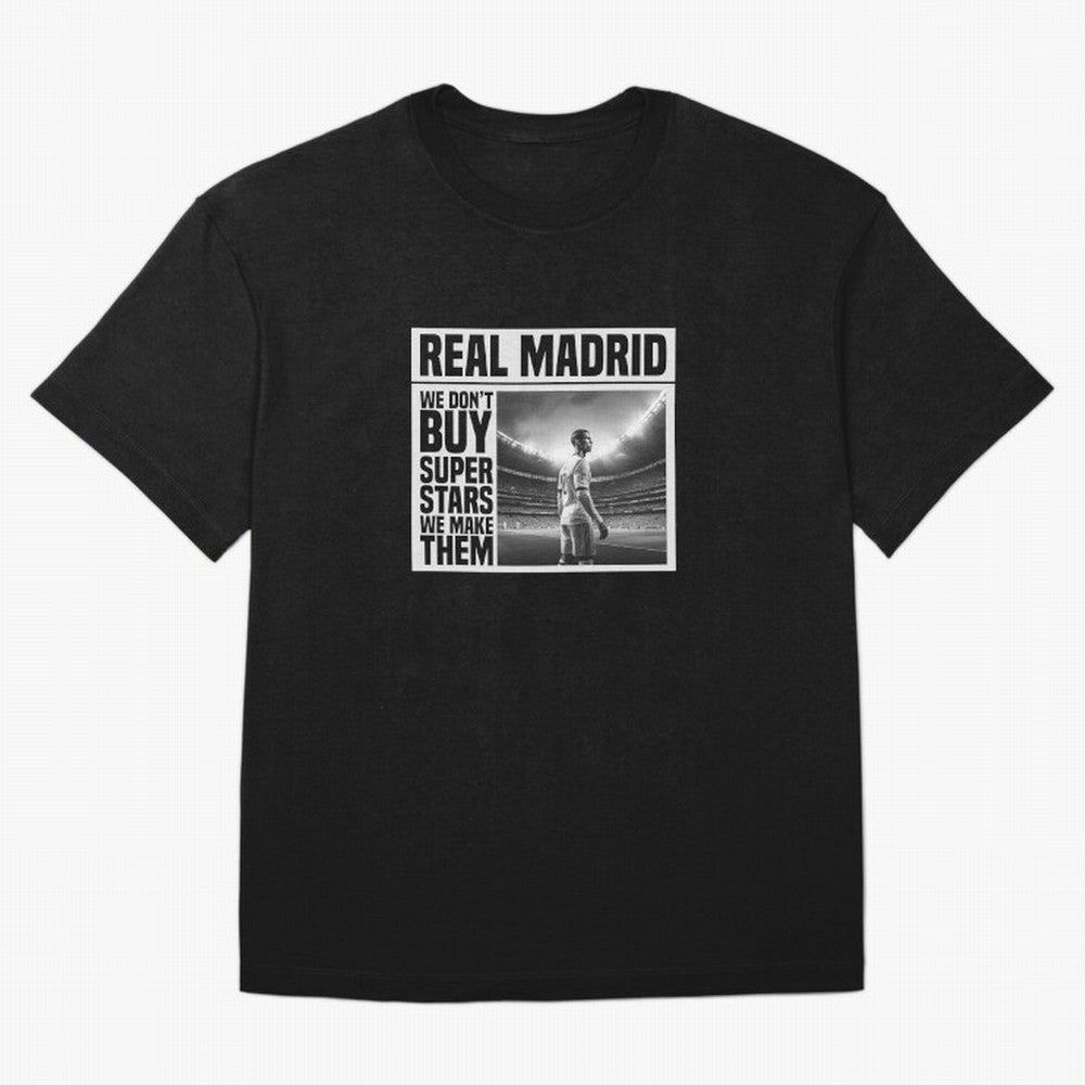 Real Madrid Makes Superstars Essential T-Shirt Show Championship Spirit for Match Day Hype around FIFA World Cup 2026 USA Canada Mexico, Haaland, Argentina, France and Brazil, Supporter Pride, Iconic Celebrations, Legendary Names and Global Match