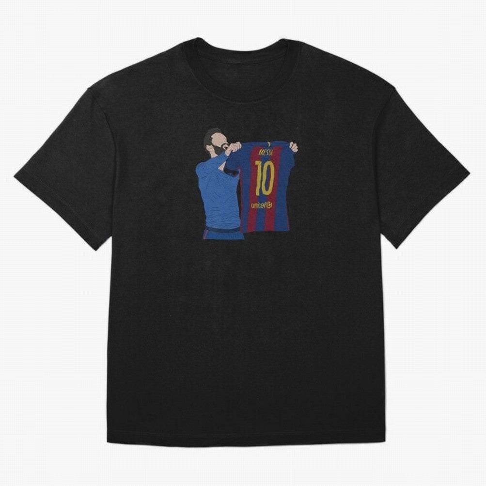 Lionel Messi | Barcelona legend Oversized T-Shirt Celebrate Rivalries and Pride in Match Day Hype around FIFA World Cup 2026 Group Stage, Messi, Netherlands, Vintage Soccer Flavor, Modern Football Stars, National Flags and Final Night Emotion;