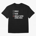 Dating Lionel Essential T-Shirt Capture FIFA World Cup 2026 USA Canada Mexico Connected to CR7 and Messi, Brazil, Portugal and Argentina Energy, Champion Mindset, Group Stage Buzz, Knockout Tension and Passionate Fan Culture; Perfect for Fans,