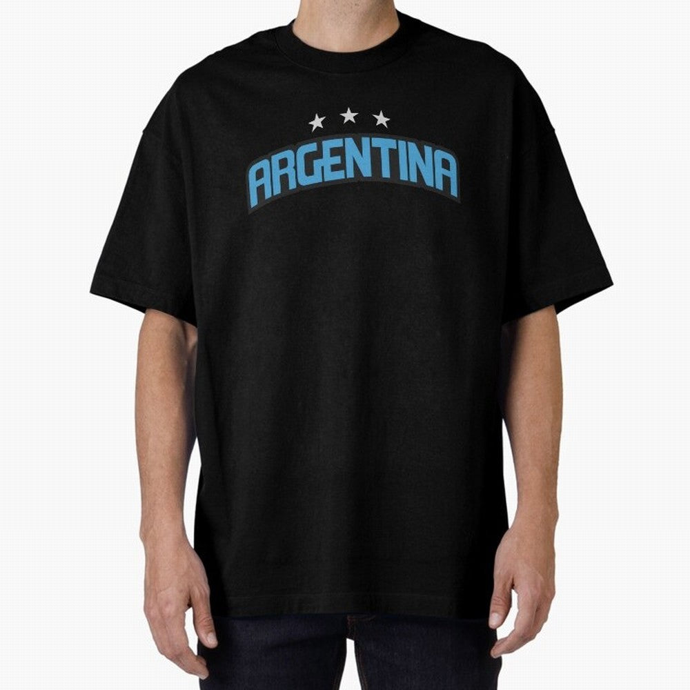 Argentina 3 Stars Classic T-Shirt Join the Countdown to Match Day Hype around FIFA World Cup 2026 USA Canada Mexico, CR7 and Messi, Spain, Vintage Soccer Flavor, Modern Football Stars, National Flags and Final Night Emotion; Created for Match Day