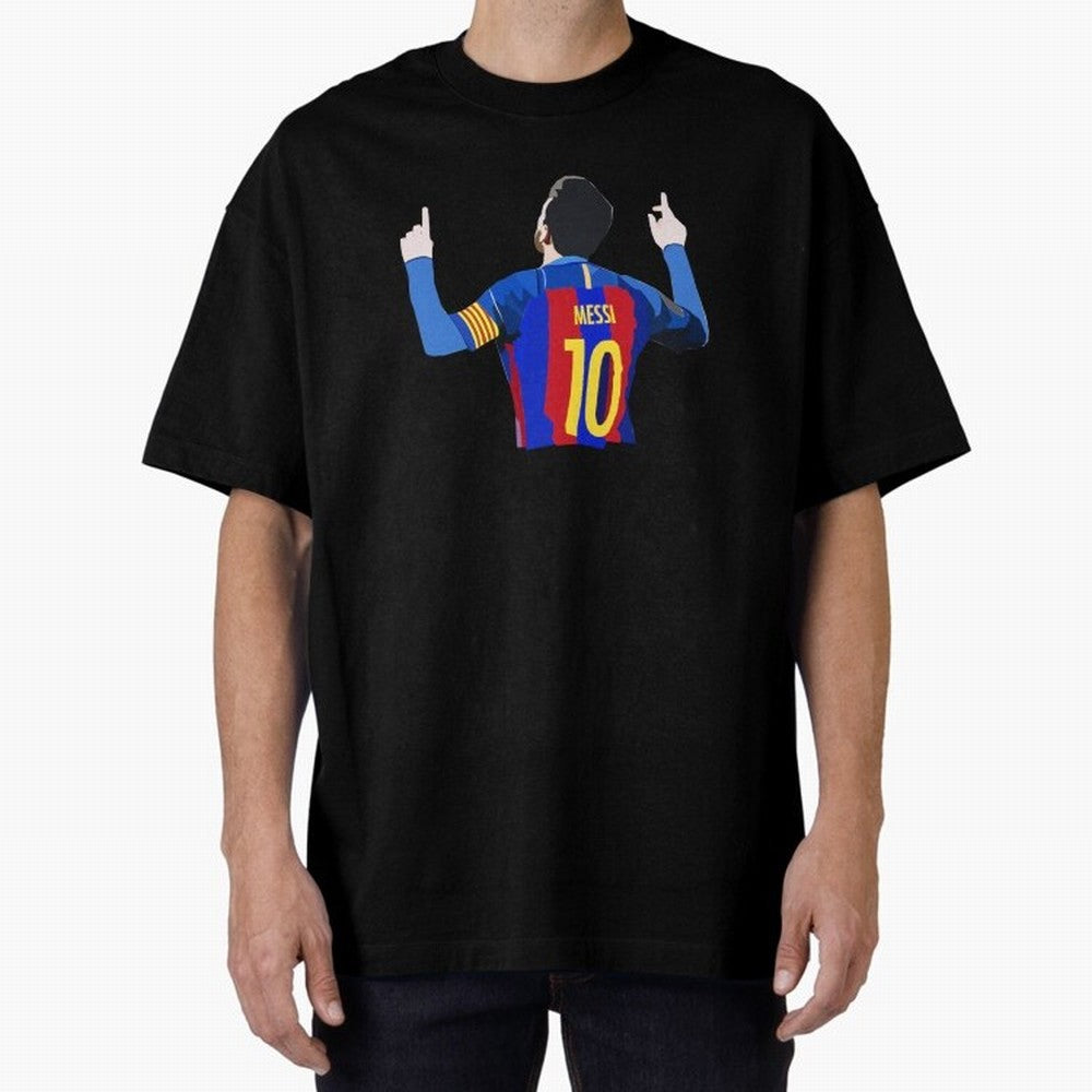 Lionel Messi vector art Oversized T-Shirt Bring Global Tournament Vibes to FIFA World Cup 2026 for Fans of Messi and Portugal, Bringing Classic Soccer Heritage, Championship Pressure, Fan Loyalty and International Pride; Perfect for Supporters Who