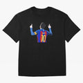 Lionel Messi vector art Oversized T-Shirt Bring Global Tournament Vibes to FIFA World Cup 2026 for Fans of Messi and Portugal, Bringing Classic Soccer Heritage, Championship Pressure, Fan Loyalty and International Pride; Perfect for Supporters Who