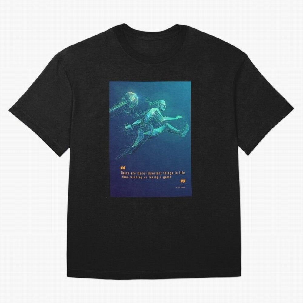 soccer football graphic Lionel Messi quotes Oversized T-Shirt Bring Global Tournament Vibes to FIFA World Cup 2026 Spirit, Highlighting England, Mbappe, Match Day Excitement, Supporter Culture, Golden Goals and Global Football Passion; Ideal for