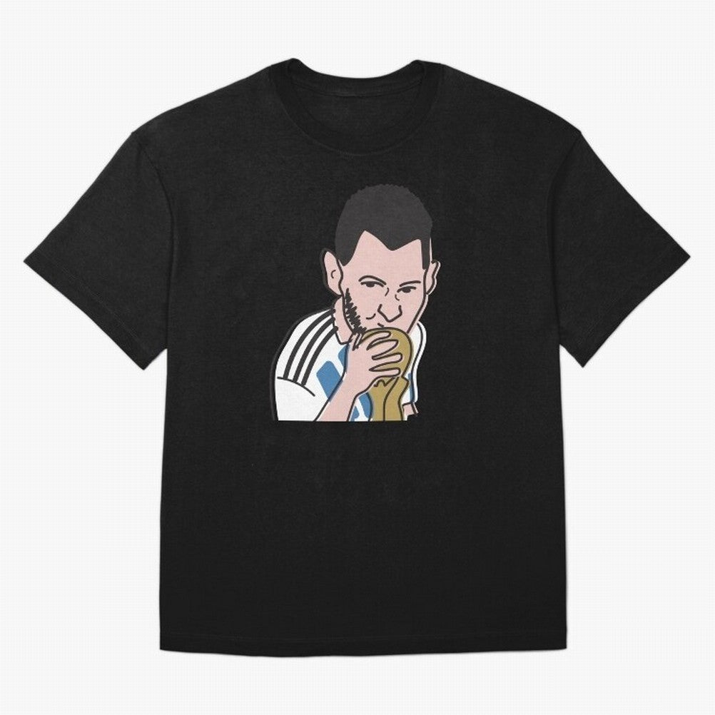 Lionel Messi in Weirdtual Reality Oversized T-Shirt Celebrate the Stars of the FIFA World Cup 2026 Group Stage Journey through Neymar Highlights, France Pride, Football Festival Excitement, Trophy Ambitions, Country Rivalries and Star Player Buzz;