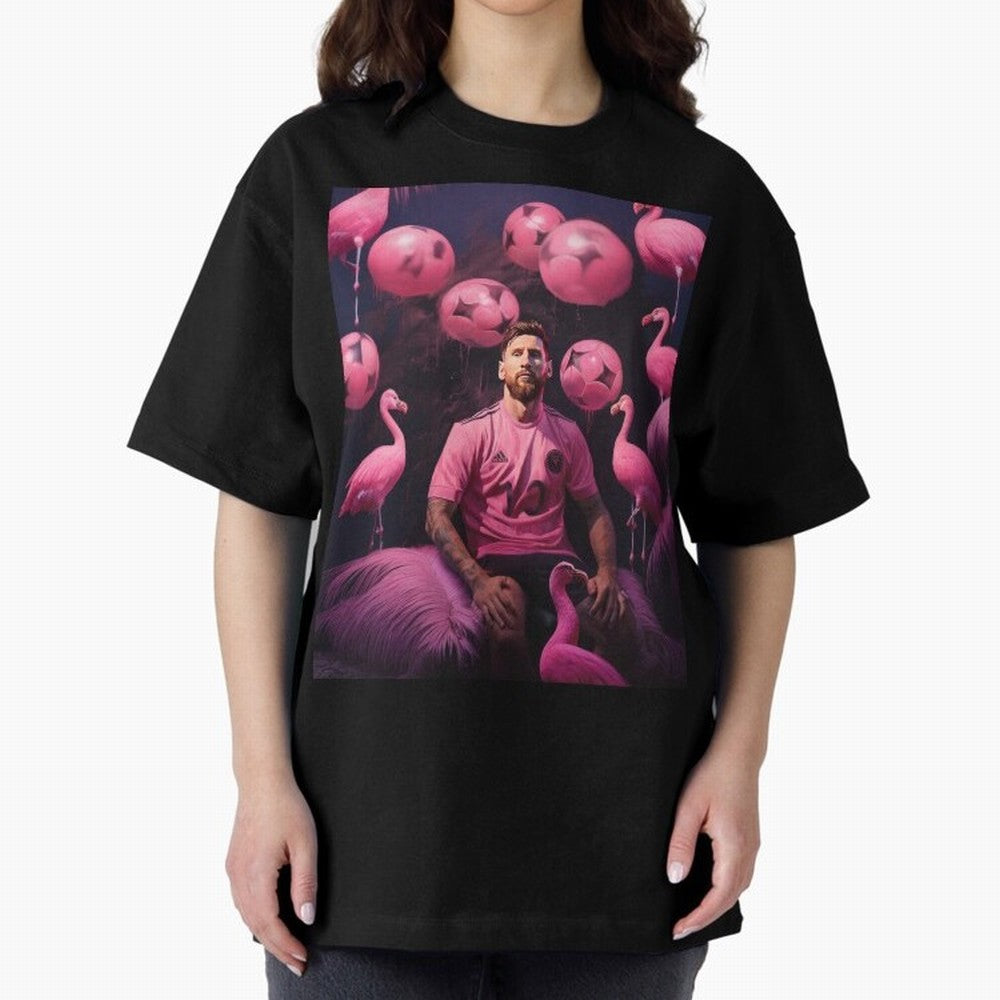 Flamingo Fantasy: Messi's Miami Elegance Active T-Shirt Experience the Global Stage of Match Day Hype around FIFA World Cup 2026 USA Canada Mexico, Cristiano Ronaldo, Haaland and CR7, Spain, Global Supporter Spirit, Legendary Goals, National Colors