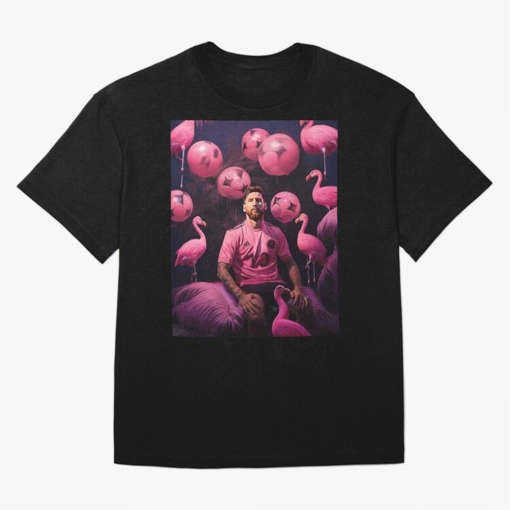 Flamingo Fantasy: Messi's Miami Elegance Active T-Shirt Experience the Global Stage of Match Day Hype around FIFA World Cup 2026 USA Canada Mexico, Cristiano Ronaldo, Haaland and CR7, Spain, Global Supporter Spirit, Legendary Goals, National Colors
