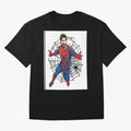 Lionel Messi Spider Oversized T-Shirt Cheer for Match Day Hype around FIFA World Cup 2026 USA Canada Mexico, Cristiano Ronaldo, Haaland and CR7, Argentina, Sports Nostalgia, International Competition, Famous Players and Unforgettable Victories;