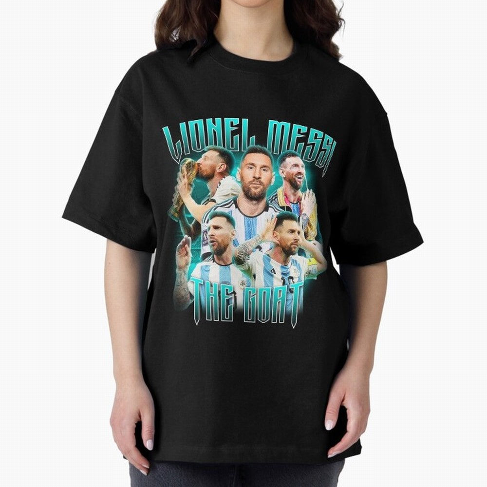 Lionel Messi Vintage Style Tee, Bootleg Tee, Bootleg T Shirt, Rap Tee Classic T-Shirt Bring Supporter Culture to FIFA World Cup 2026 USA Canada Mexico for Fans of Messi, Neymar and Mbappe and England, France and Netherlands, Bringing Football