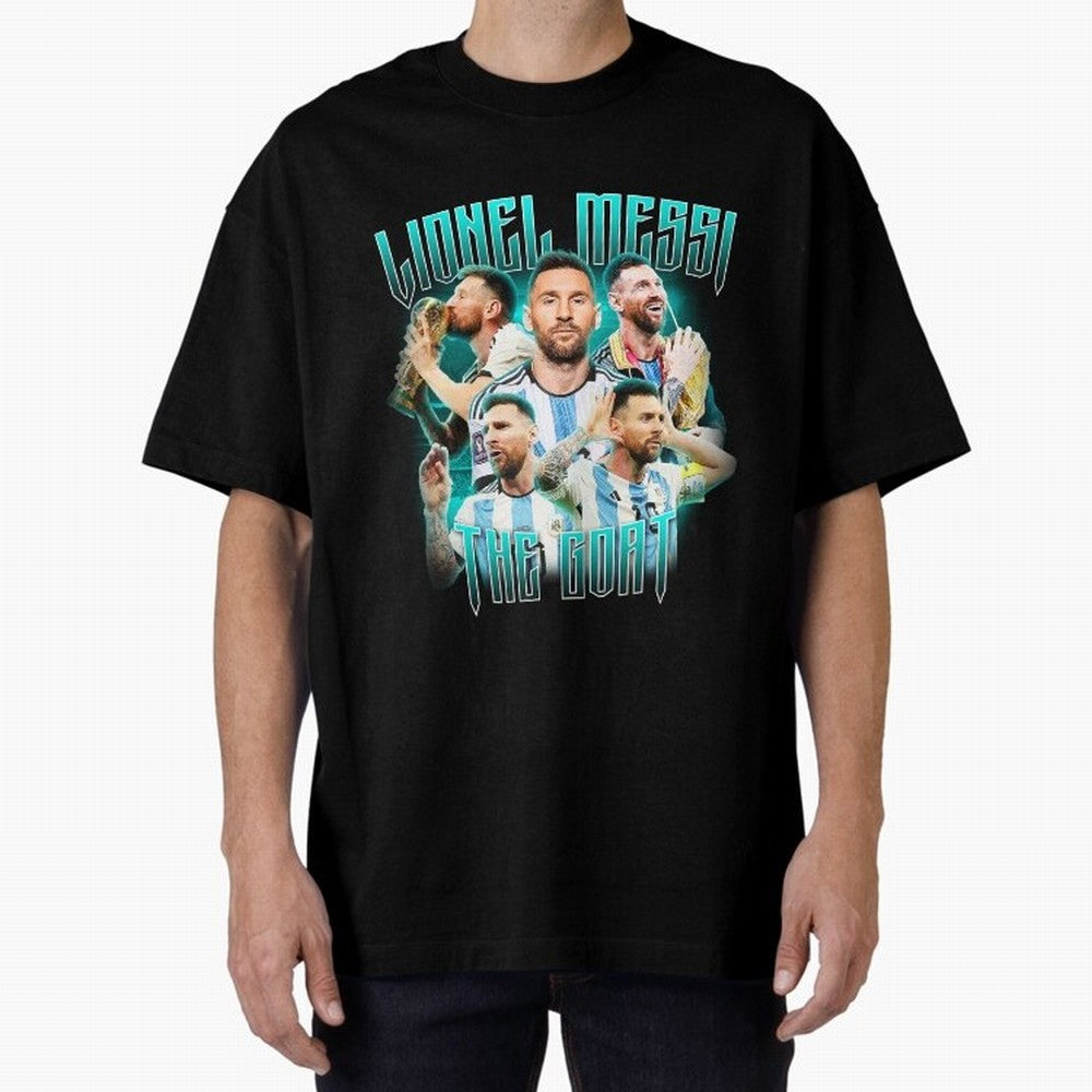 Lionel Messi Vintage Style Tee, Bootleg Tee, Bootleg T Shirt, Rap Tee Classic T-Shirt Bring Supporter Culture to FIFA World Cup 2026 USA Canada Mexico for Fans of Messi, Neymar and Mbappe and England, France and Netherlands, Bringing Football