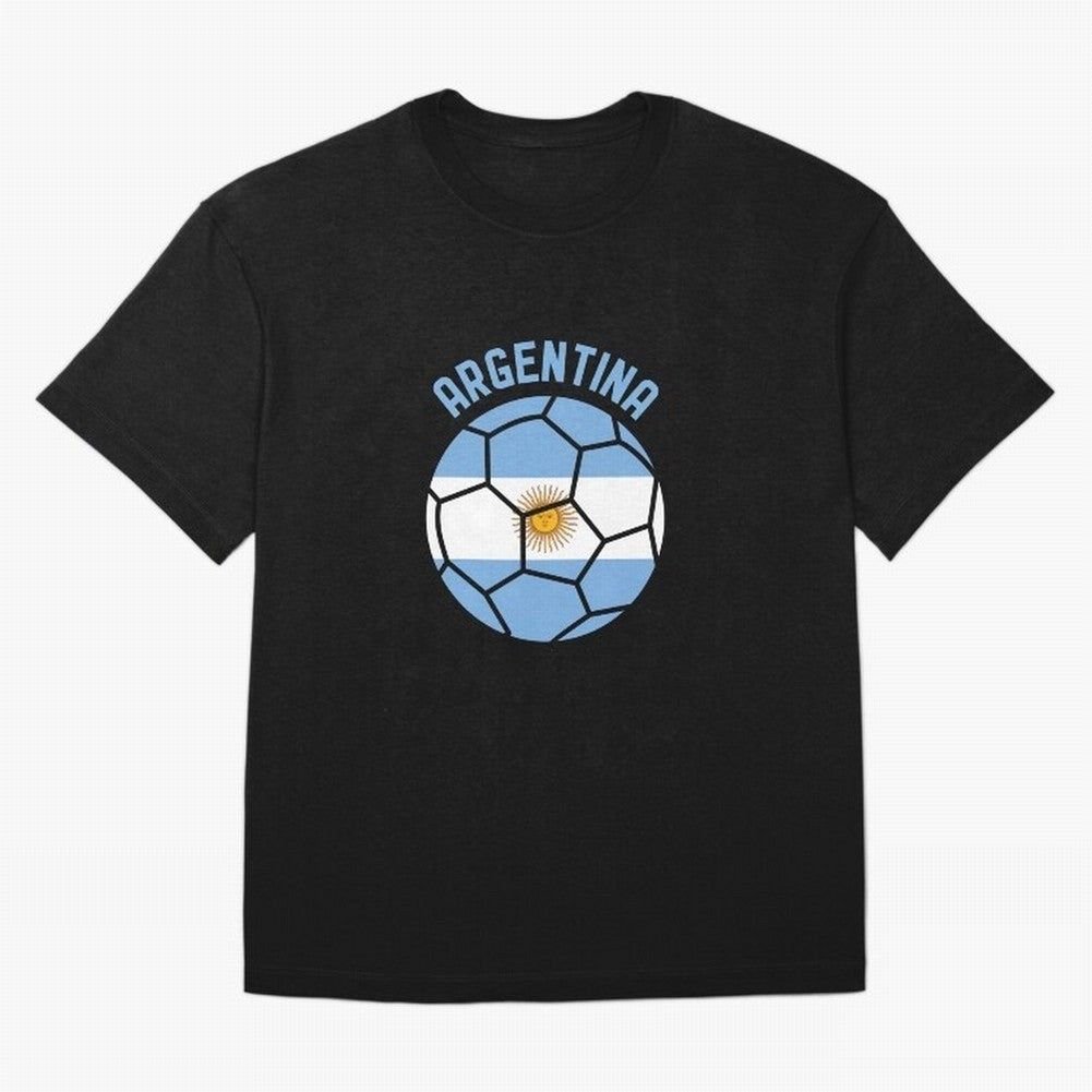 Argentina Football 2024 Copa America La Albiceleste Classic T-Shirt Show Championship Spirit for Global Football Passion for FIFA World Cup 2026, with Messi, Neymar and Mbappe, Argentina, Retro Football Energy, Iconic Rivalries, Trophy Chase Drama