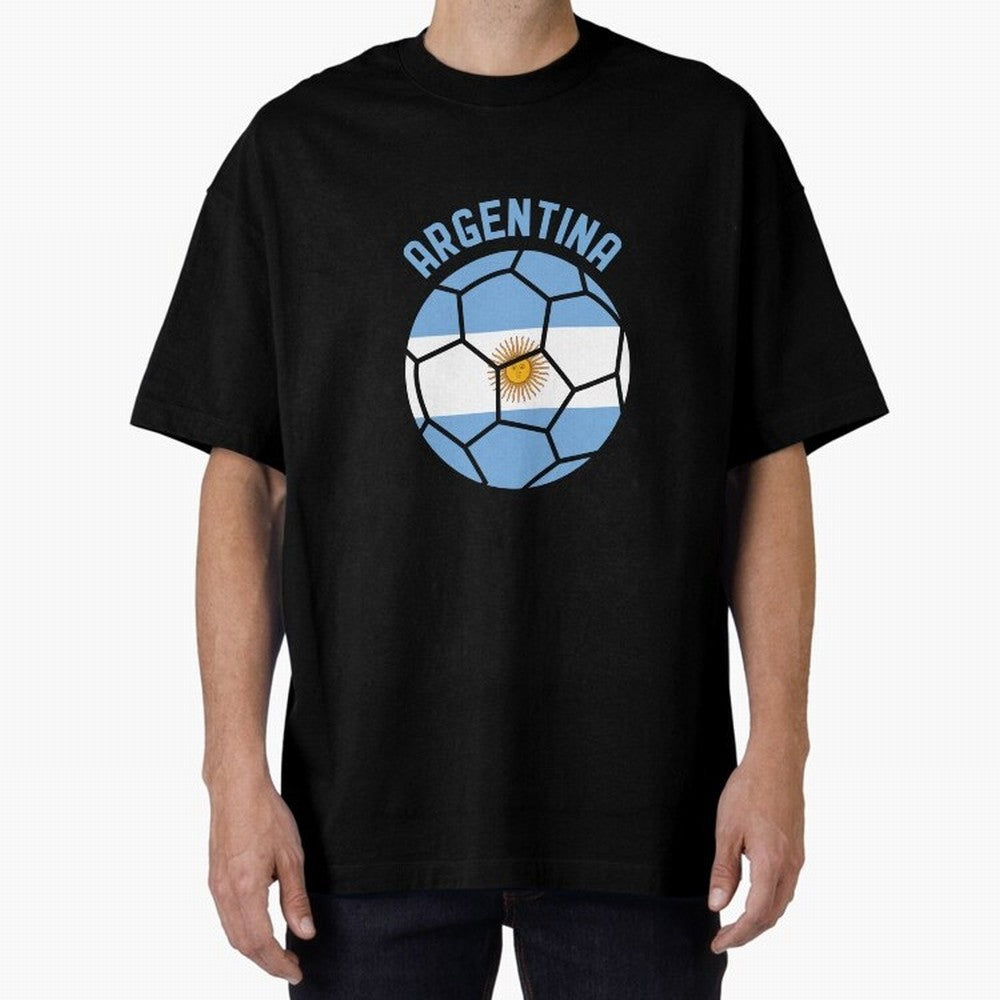 Argentina Football 2024 Copa America La Albiceleste Classic T-Shirt Show Championship Spirit for Global Football Passion for FIFA World Cup 2026, with Messi, Neymar and Mbappe, Argentina, Retro Football Energy, Iconic Rivalries, Trophy Chase Drama