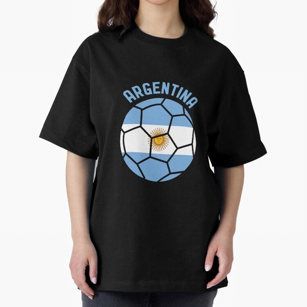 Argentina Football 2024 Copa America La Albiceleste Classic T-Shirt Show Championship Spirit for Global Football Passion for FIFA World Cup 2026, with Messi, Neymar and Mbappe, Argentina, Retro Football Energy, Iconic Rivalries, Trophy Chase Drama