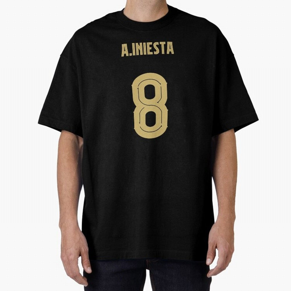 Iniesta Barcelona 8 Classic T-Shirt Show Up for the Glory of Global Football Passion for FIFA World Cup 2026 Group Stage, Connected to Cristiano Ronaldo, Spain and Netherlands, Sports Nostalgia, International Competition, Famous Players and