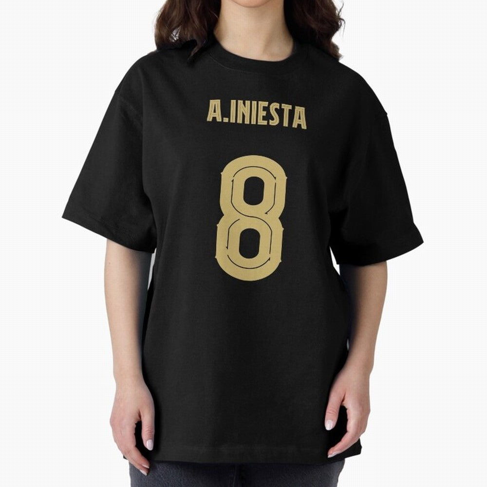 Iniesta Barcelona 8 Classic T-Shirt Show Up for the Glory of Global Football Passion for FIFA World Cup 2026 Group Stage, Connected to Cristiano Ronaldo, Spain and Netherlands, Sports Nostalgia, International Competition, Famous Players and