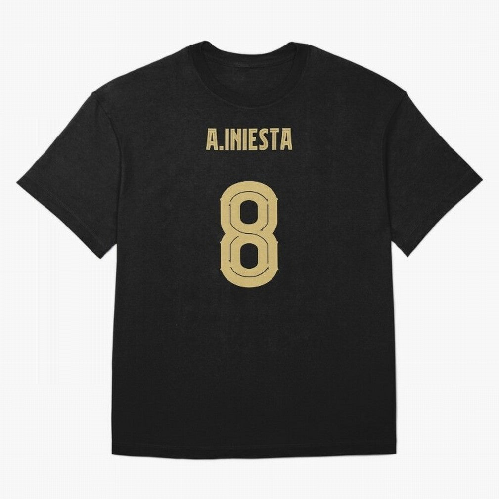 Iniesta Barcelona 8 Classic T-Shirt Show Up for the Glory of Global Football Passion for FIFA World Cup 2026 Group Stage, Connected to Cristiano Ronaldo, Spain and Netherlands, Sports Nostalgia, International Competition, Famous Players and