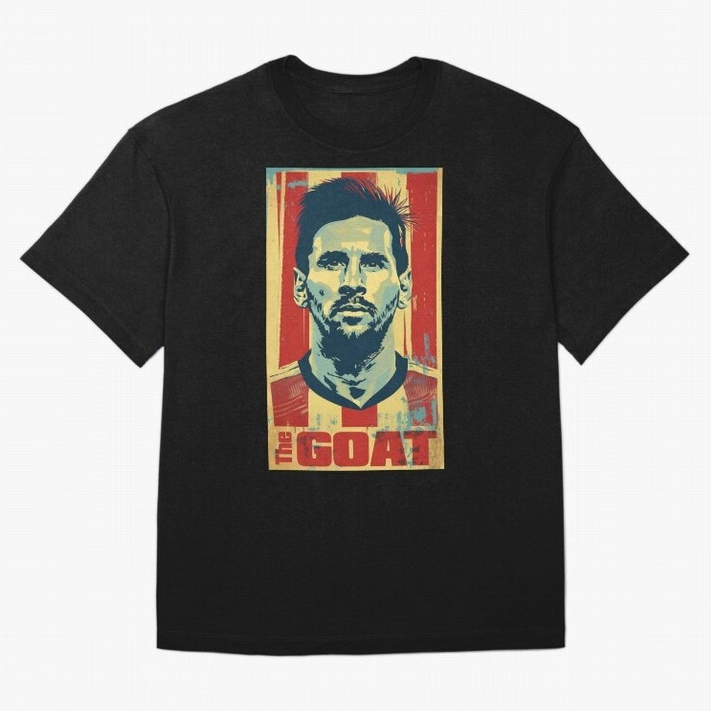 Messi The GOAT Graphic poster design Premium T-Shirt Carry National Pride through the FIFA World Cup 2026 Group Stage Journey through Neymar, Haaland and Cristiano Ronaldo Highlights, France and Portugal Pride, Sports Nostalgia, International