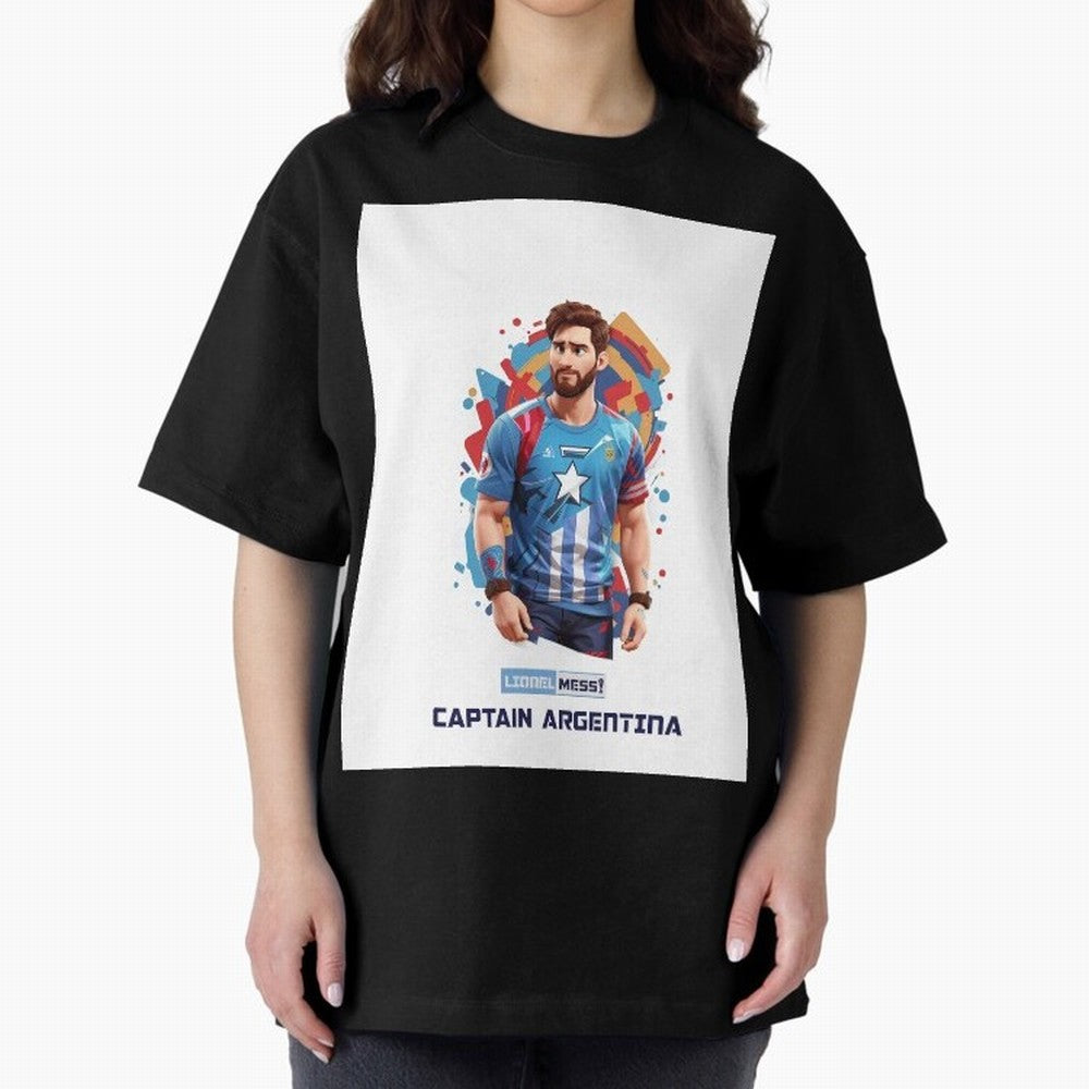 Lionel Messi Captain Argentina Graphic T-Shirt Follow the Final Road of Global Football Passion for FIFA World Cup 2026 Group Stage, Capturing CR7, Brazil, Portugal and Argentina, Football History, Final Match Energy, Crowd Noise and Once in a