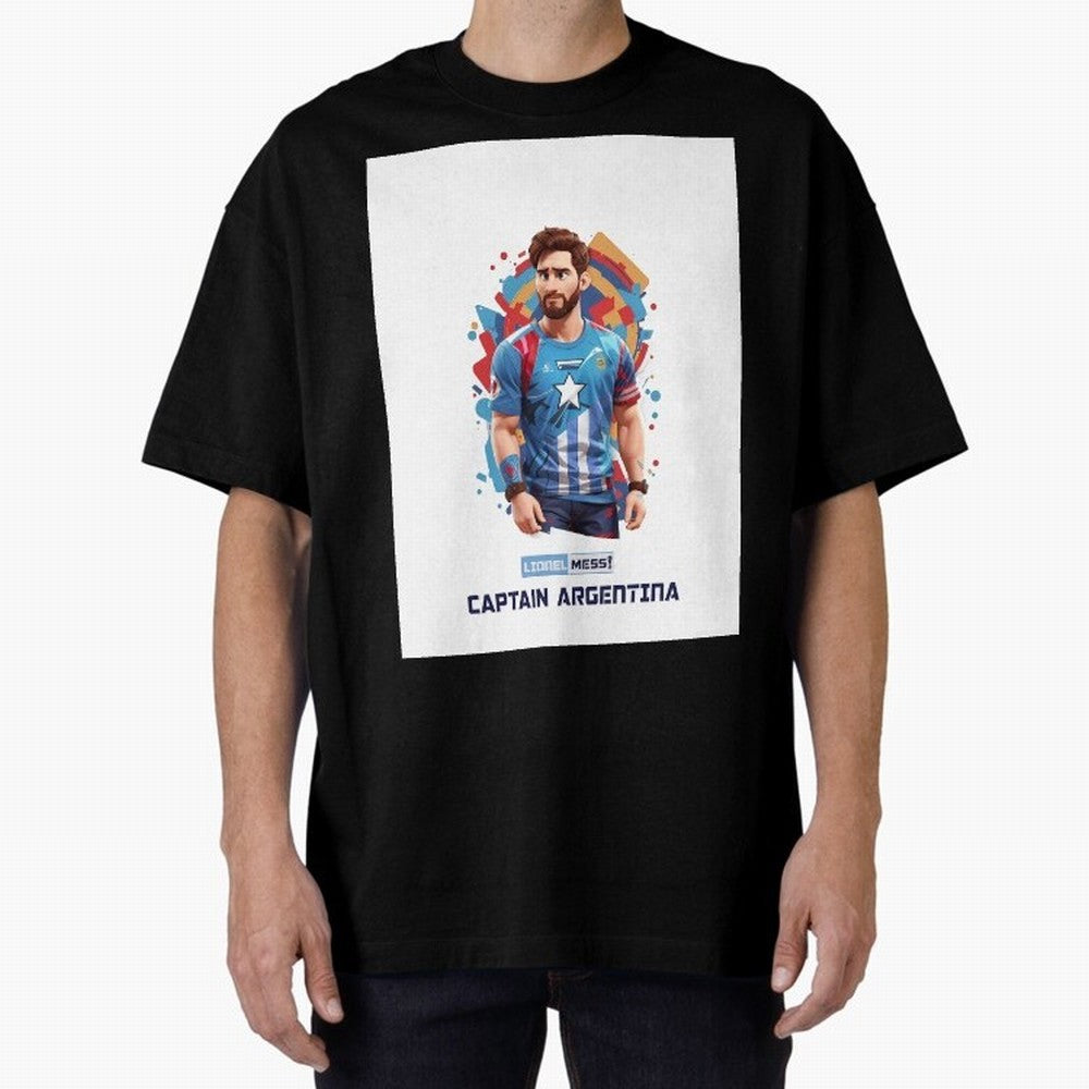 Lionel Messi Captain Argentina Graphic T-Shirt Follow the Final Road of Global Football Passion for FIFA World Cup 2026 Group Stage, Capturing CR7, Brazil, Portugal and Argentina, Football History, Final Match Energy, Crowd Noise and Once in a