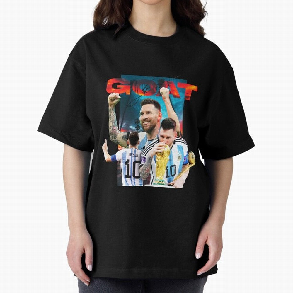 Messi GOAT Premium T-Shirt Celebrate National Team Dreams in Match Day Hype around FIFA World Cup 2026 USA Canada Mexico, CR7, France and Portugal, Match Day Excitement, Supporter Culture, Golden Goals and Global Football Passion; Perfect for