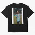 Lionel Messi Graphic T-Shirt Relive Legendary Nights from FIFA World Cup 2026 for Fans of Cristiano Ronaldo, Haaland and CR7 and Spain and Netherlands, Bringing Vintage Soccer Flavor, Modern Football Stars, National Flags and Final Night Emotion;