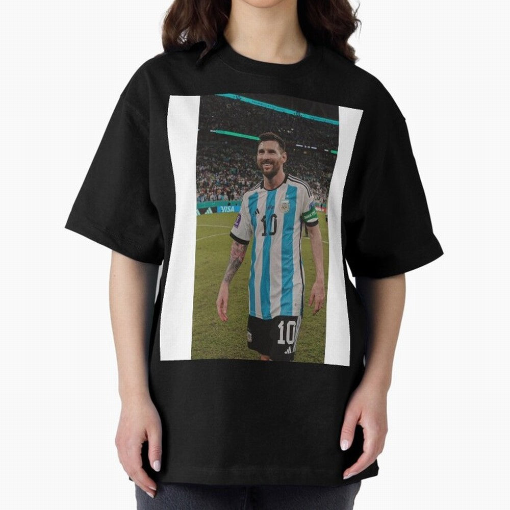 Lionel Messi Graphic T-Shirt Relive Legendary Nights from FIFA World Cup 2026 for Fans of Cristiano Ronaldo, Haaland and CR7 and Spain and Netherlands, Bringing Vintage Soccer Flavor, Modern Football Stars, National Flags and Final Night Emotion;