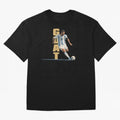 Messi in action GOAT Minimalist Graphic Premium T-Shirt Live the Energy of Global Football Passion for FIFA World Cup 2026 Group Stage, Built around Haaland, Brazil, Sports Nostalgia, International Competition, Famous Players and Unforgettable
