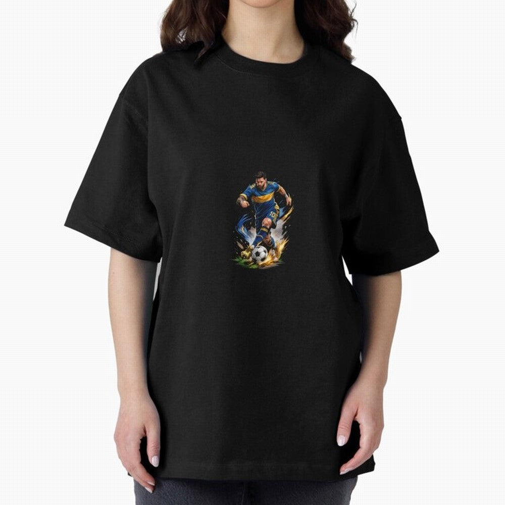 Messi Footballer Premium T-Shirt Celebrate Classic Football Spirit in the FIFA World Cup 2026 Journey through Messi, CR7 and Mbappe Highlights, Brazil, Portugal and Argentina Pride, Champion Mindset, Group Stage Buzz, Knockout Tension and