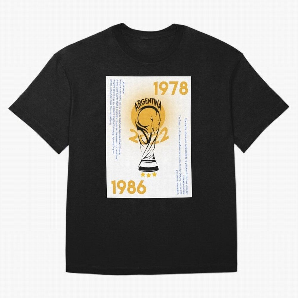 WORLD CHAMPIONS ARGENTINA Premium T-Shirt Celebrate the Road through Match Day Hype around FIFA World Cup 2026, Haaland and Mbappe, Brazil, Vintage Soccer Flavor, Modern Football Stars, National Flags and Final Night Emotion; Perfect for Fans,