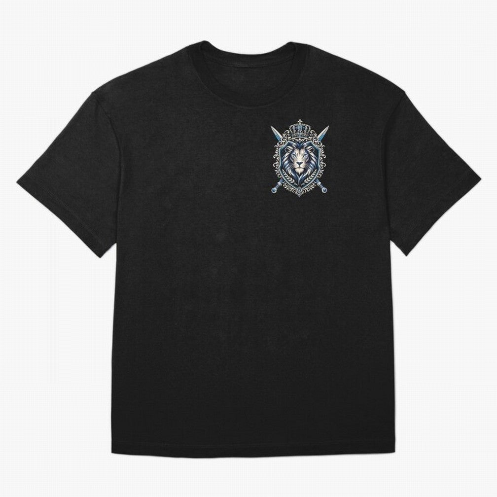 Majestic Lion Crest Emblem Premium T-Shirt Capture FIFA World Cup 2026 USA Canada Mexico Spirit, Built around Netherlands, Messi and Cristiano Ronaldo, Football Passion, Legendary Performances, Festival Vibes and Supporter Community; Perfect for