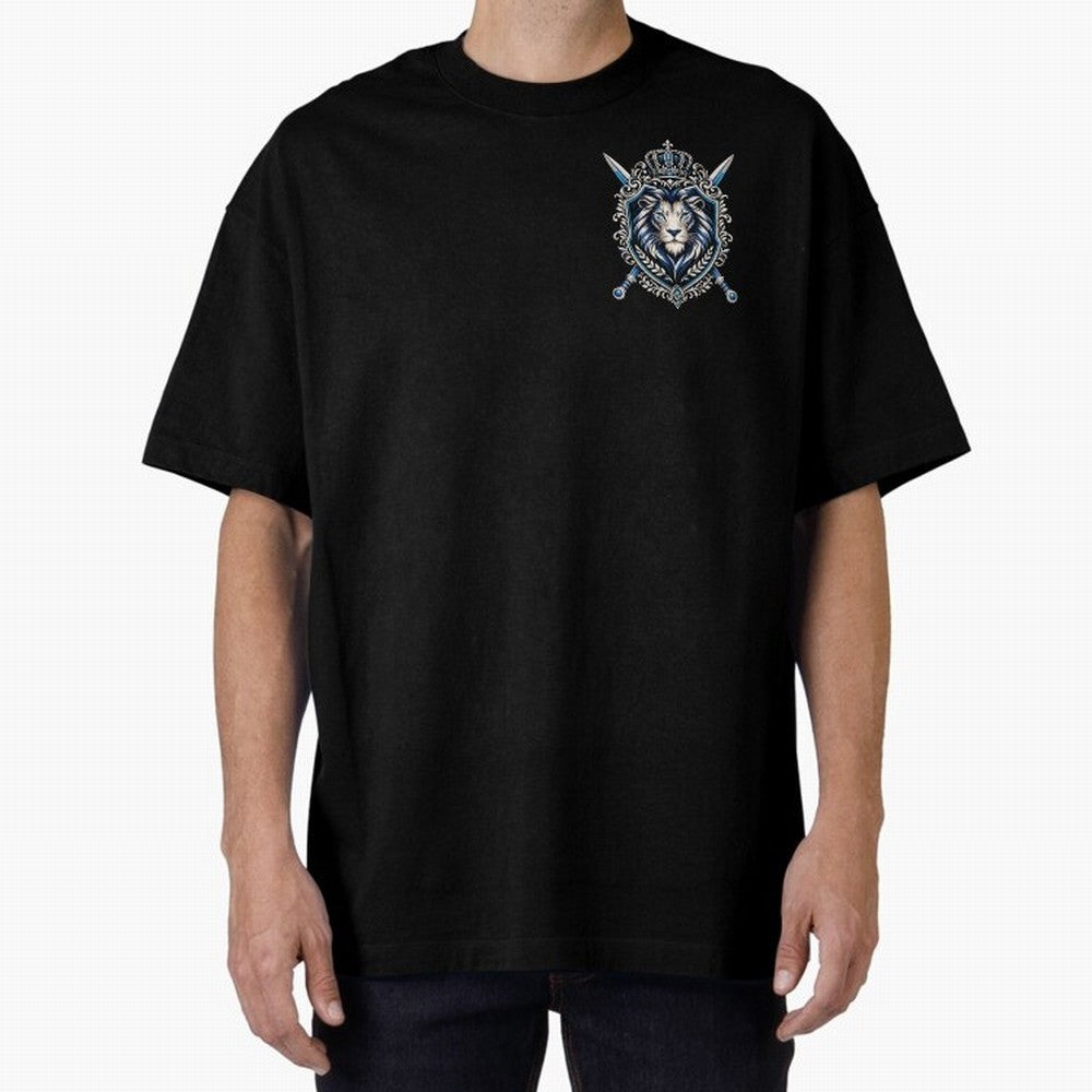 Majestic Lion Crest Emblem Premium T-Shirt Capture FIFA World Cup 2026 USA Canada Mexico Spirit, Built around Netherlands, Messi and Cristiano Ronaldo, Football Passion, Legendary Performances, Festival Vibes and Supporter Community; Perfect for