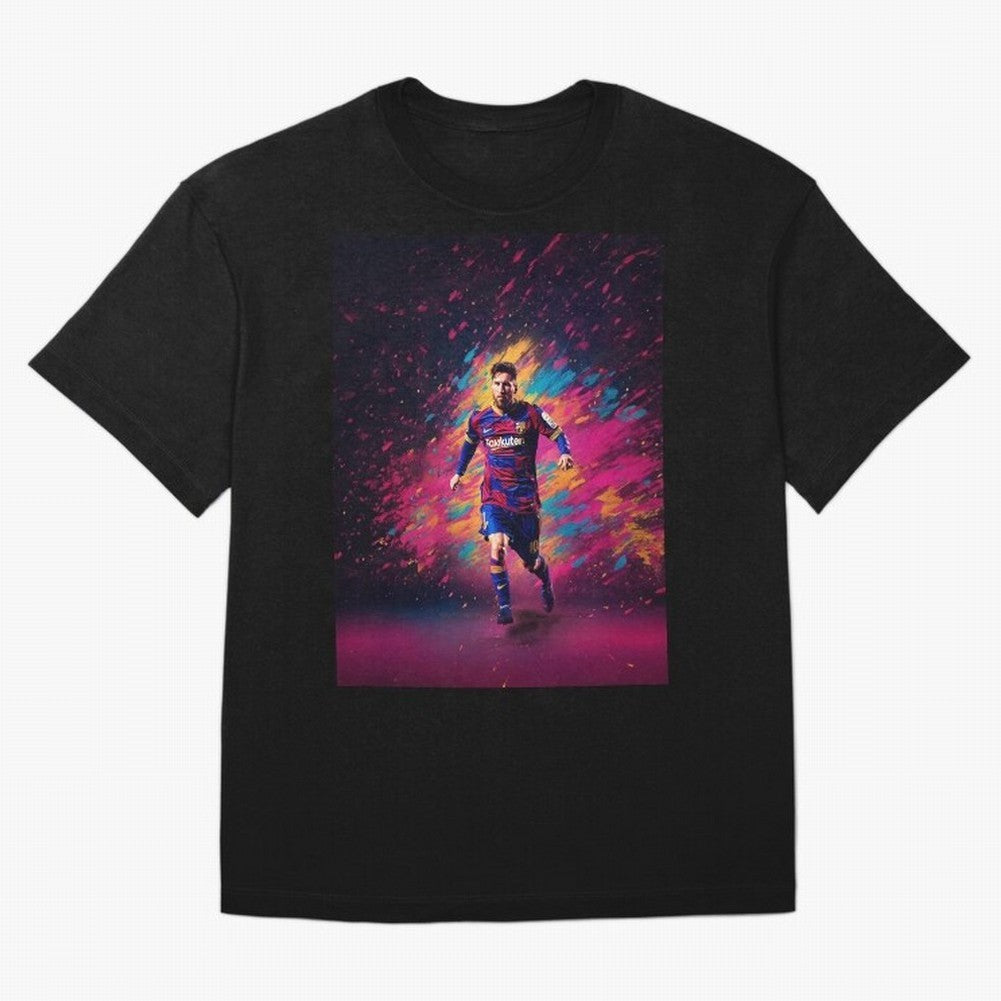 Lionel Messi Graphic T-Shirt Treasure Match Day Hype around FIFA World Cup 2026 USA Canada Mexico, Neymar, Haaland and Cristiano Ronaldo, Spain and Netherlands, Football Festival Excitement, Trophy Ambitions, Country Rivalries and Star Player Buzz;