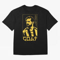 Lionel Messi Golden Style Portrait art illustration Premium T-Shirt Represent FIFA World Cup 2026 Spirit, Highlighting Portugal, Spain and Germany, Neymar, Haaland and Cristiano Ronaldo, Champion Mindset, Group Stage Buzz, Knockout Tension and