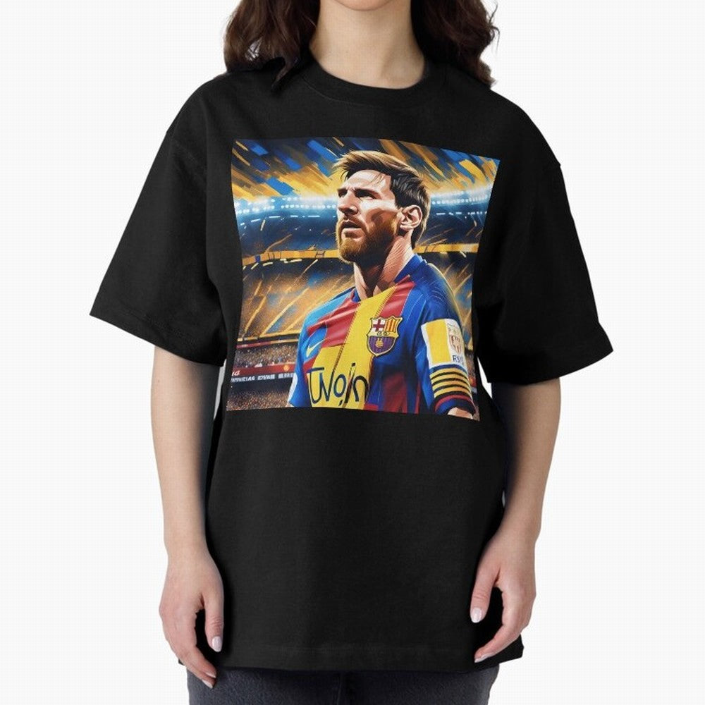 Lionel Messi Premium T-Shirt Celebrate Every Goal in Match Day Hype around FIFA World Cup 2026, Haaland and Mbappe, Argentina and Brazil, Vintage Soccer Flavor, Modern Football Stars, National Flags and Final Night Emotion; Great for Supporters Who