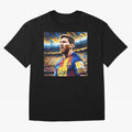 Lionel Messi Premium T-Shirt Celebrate Every Goal in Match Day Hype around FIFA World Cup 2026, Haaland and Mbappe, Argentina and Brazil, Vintage Soccer Flavor, Modern Football Stars, National Flags and Final Night Emotion; Great for Supporters Who